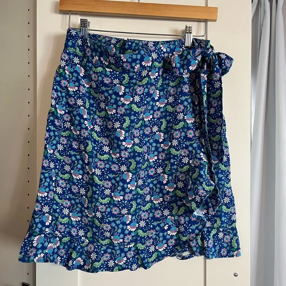 Loft Floral Ruffle Wrap Skirt - Picture 2 of 2